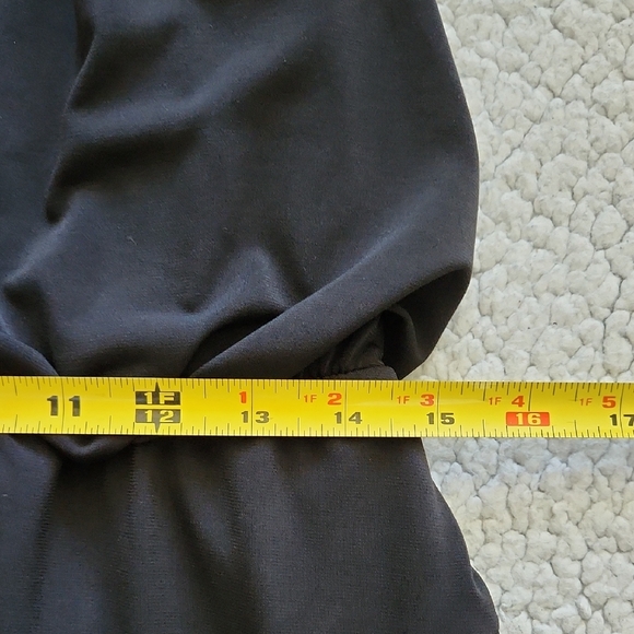 London Times Betsy Knit Black Chevron Ilusión Halter Keyhole Lined Maxi Dress - Picture 14 of 15